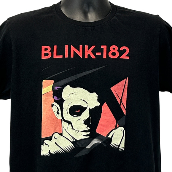 Blink 182 California Album Cover T Shirt Punk Rock Band Zombie Black Tee L Large - Picture 1 of 7